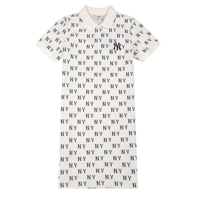 MLB New York Yankees SS25 Short Sleeved Dress Women's White