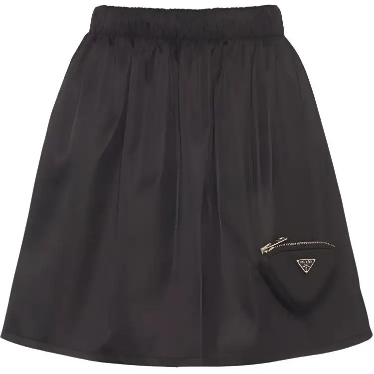 PRADA SS21 Short Skirt Women's Black