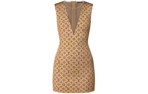 LOUIS VUITTON Pre Owned 2020s Monogram pattern Sleeveless Dress