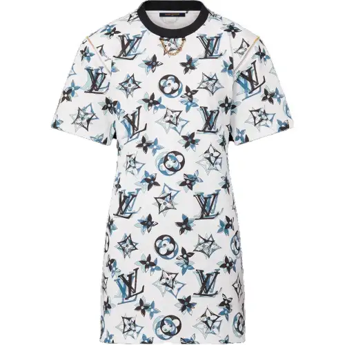 LOUIS VUITTON 3D Mahina Monogram T-Shirt Dress