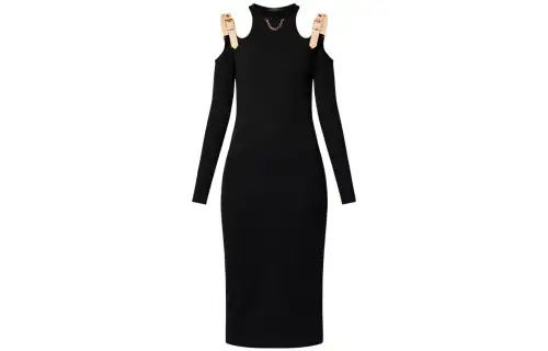 LOUIS VUITTON Eyelet Tab Dress