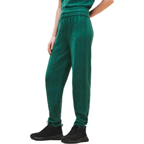 HERMES 2025 Spring Summer Collection Knitted Sweatpants Women's Green