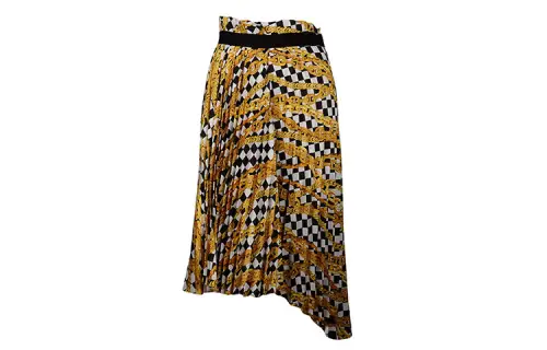 Balenciaga Pleated Printed Skirt