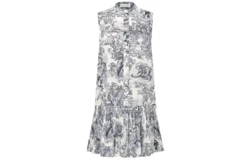 DIOR DIORIVIERA FW24 Sleeveless Dress Women's Marine Blue