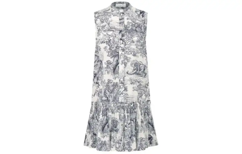 DIOR DIORIVIERA FW24 Sleeveless Dress Women's Marine Blue
