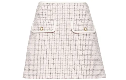 MIU MIU Casual Short Skirts Women's Snow Pink