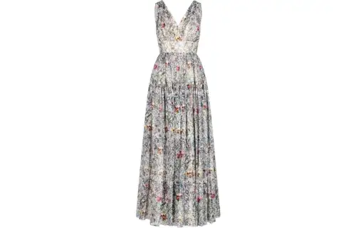 DIOR Sleeveless Dress Women's Multicolor