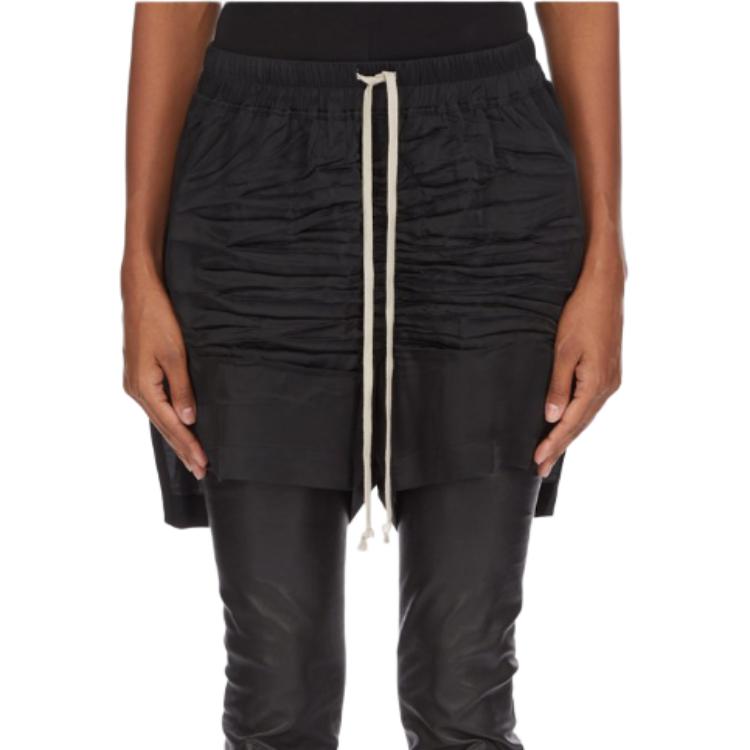 Женские шорты RICK OWENS RO01E7377SCH (черные)
