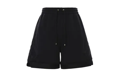 Jordan Flight Fleece Solid Color Fleece Lined Sports Casual Shorts Women's Black