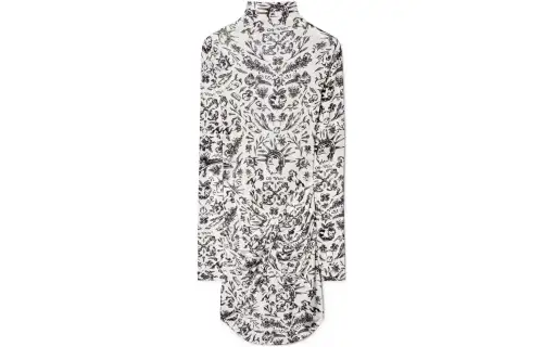 OFF-WHITE Tattoo-print Twist-detail Minidress