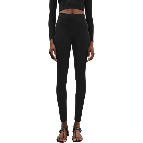 HERMES Leggings Women's Black Moderate