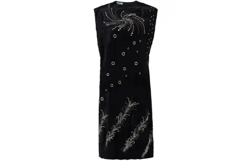 PRADA SS24 Sleeveless Dress Women's Black