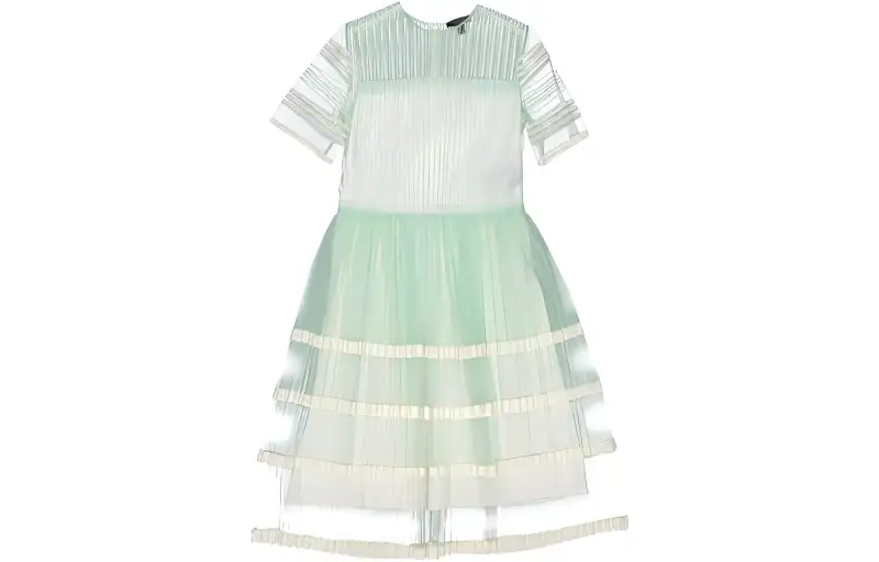 Burberry Short Sleeved Dress Women's Mint Green
