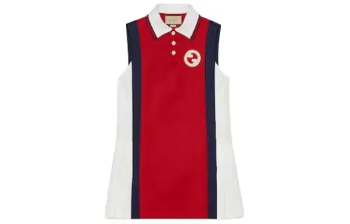 GUCCI Sleeveless Dress Women's Red