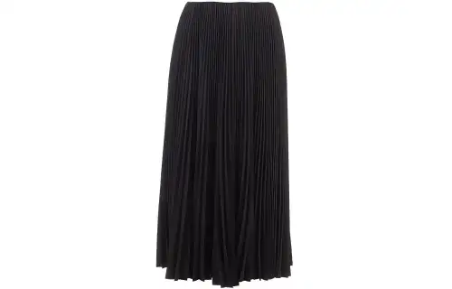 Balenciaga Pleated Midi Skirt 'Black'