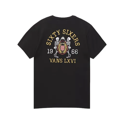 Vans T Shirts Men's Black Crew Neck Moderate Straight Fit