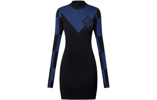 LOUIS VUITTON Graphic Compression Knit Dress