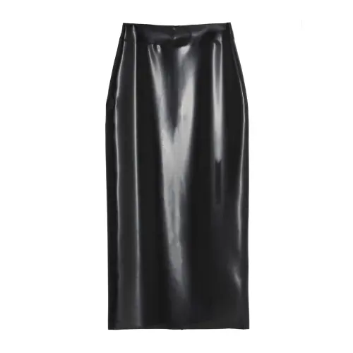 SAINT LAURENT SS21 Casual Long Skirt Women's Black