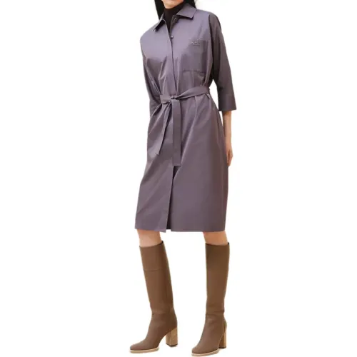 HERMES FW24 Long Sleeved Dress Women's Light Purple