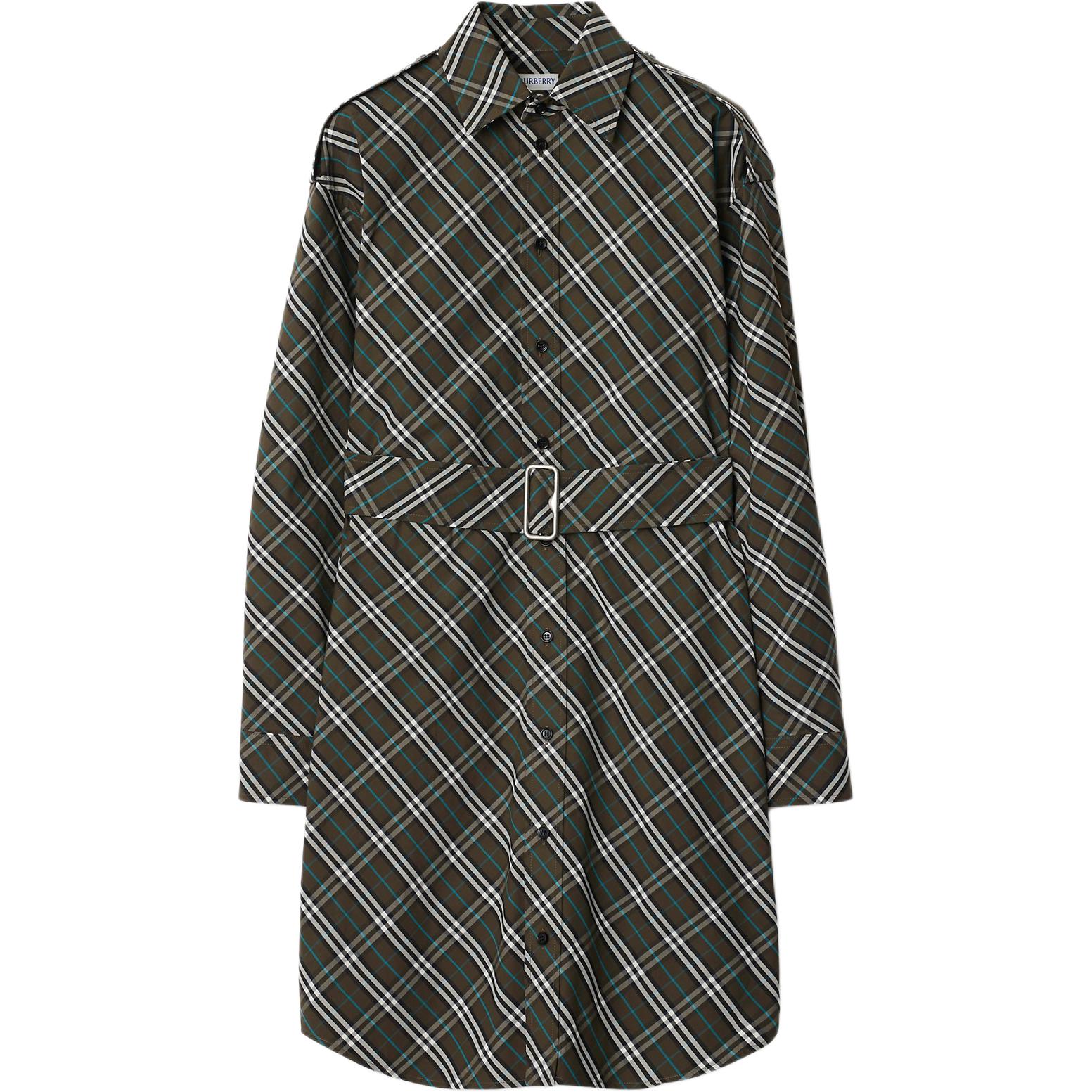 Женское платье Burberry SS25 (коричневое)
