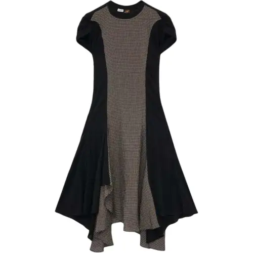 LOEWE SS25 Short Sleeved Dress Women's Black