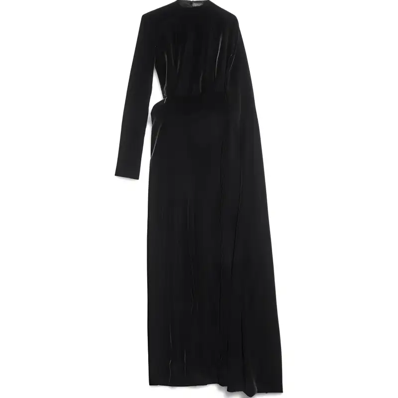 Balenciaga FW24 Long Sleeved Dress Women's Black