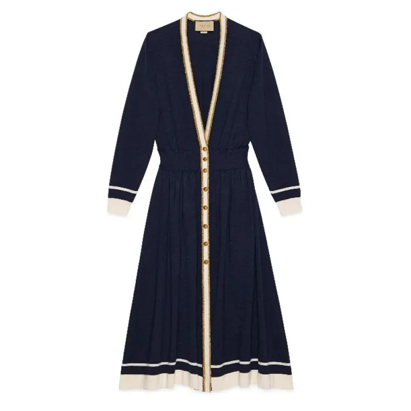 Gucci 2010s wool midi dress