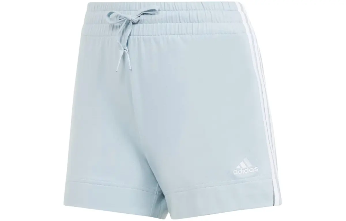 Adidas Essentials Slim 3 Stripes Shorts Casual Shorts Women's Blue
