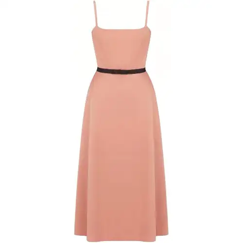 DIOR Slip Dresses Women's Pink Moderate Mid Length