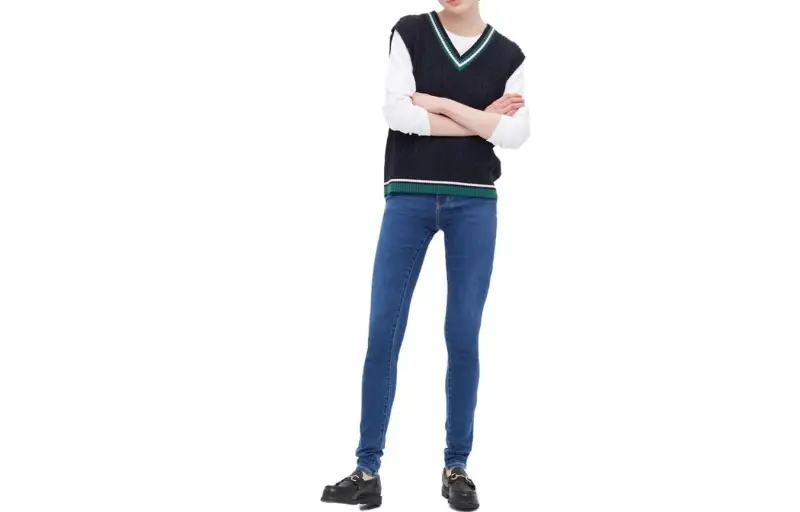 UNIQLO Jeans Women's Blue Moderate Slim Fit Pants