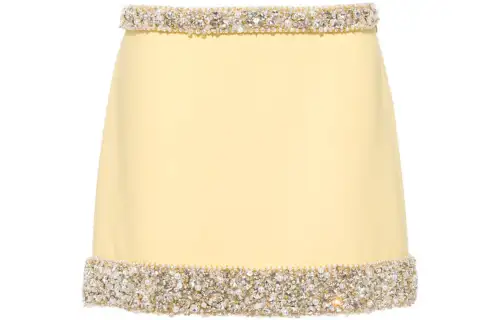 MIU MIU SS22 Casual Short Skirts Women's Yellow