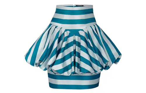 LOUIS VUITTON New Quarterly Products Of LV Casual Long Skirts Women's Blue Moderate Mid Length Puffy Skirt