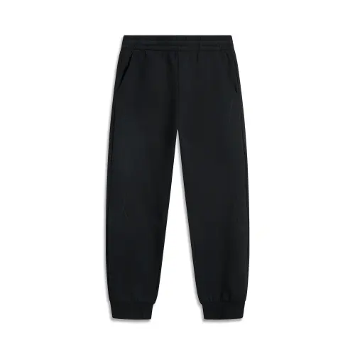 Li Ning Sports Lifestyle Collection Sports Trendy Collection Knitted Sweatpants Women's Black