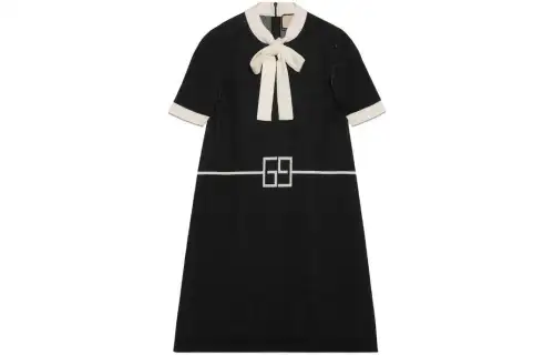 GUCCI Squared Gg Wool Minidress