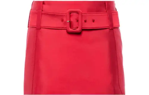 PRADA Casual Short Skirts Women's Red Moderate Short Other