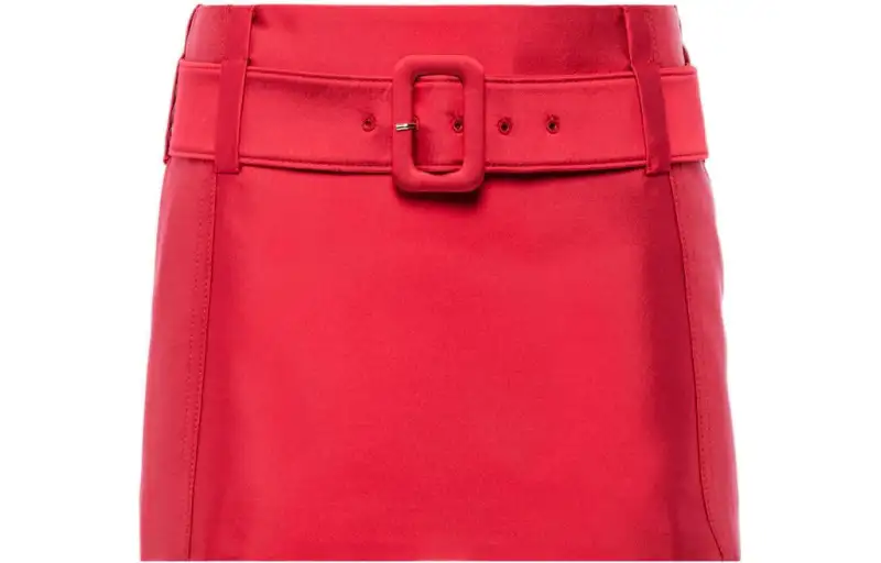 PRADA Casual Short Skirts Women's Red Moderate Short Other