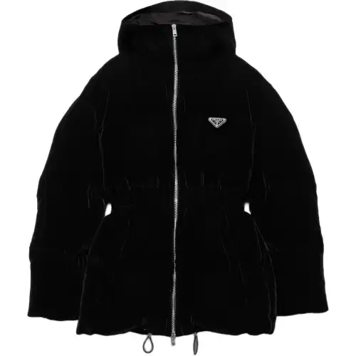 Prada velvet puffer jacket