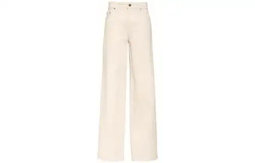 MIU MIU Jeans Women's White Moderate Straight Fit Pants