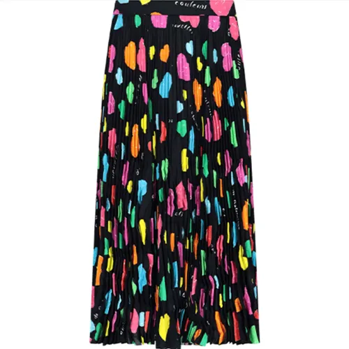 Balenciaga SS21 Casual Long Skirt Women's Multicolor