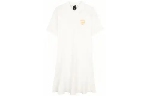 Skechers Short Sleeved Dress Women's Marshmallow White