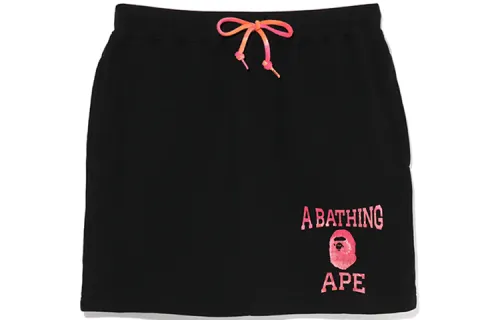 A BATHING APE Head Series Casual Short Skirts Women's Moderate Short Bodycon Skirt