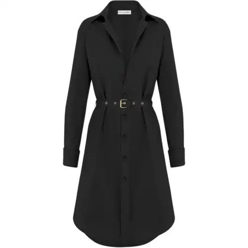DIOR Long Sleeved Dress Women's Black