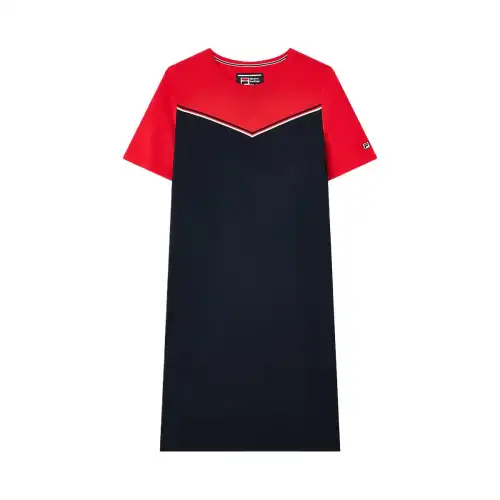 FILA Modern Short Sleeved Dress Women's Legend Red
