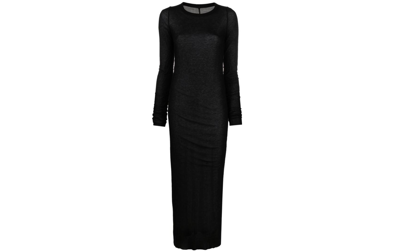 Rick Owens ribbed-knit midi dress