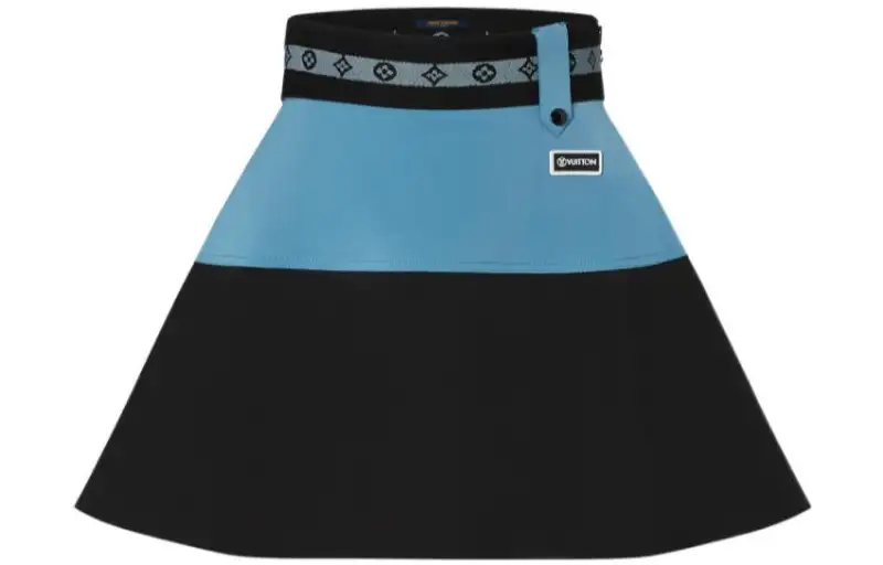 LOUIS VUITTON Casual Short Skirts Women's Black & Blue