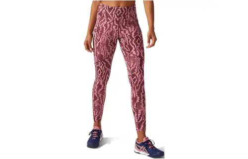 Asics New Strong 92 Printed Tight Leggings Women's Red