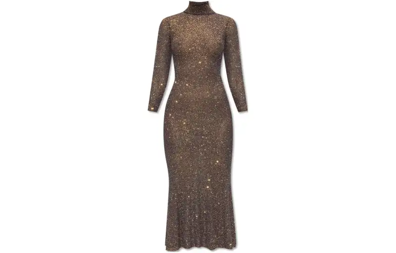 Balenciaga Sequin Embellished Maxi Dress