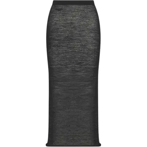 DIOR SS25 Knit Long Skirt Women's Black