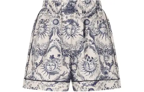 DIOR SS24 Casual Shorts Women's Marine Blue
