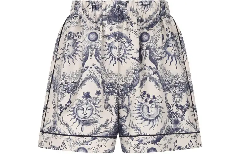 DIOR SS24 Casual Shorts Women's Marine Blue